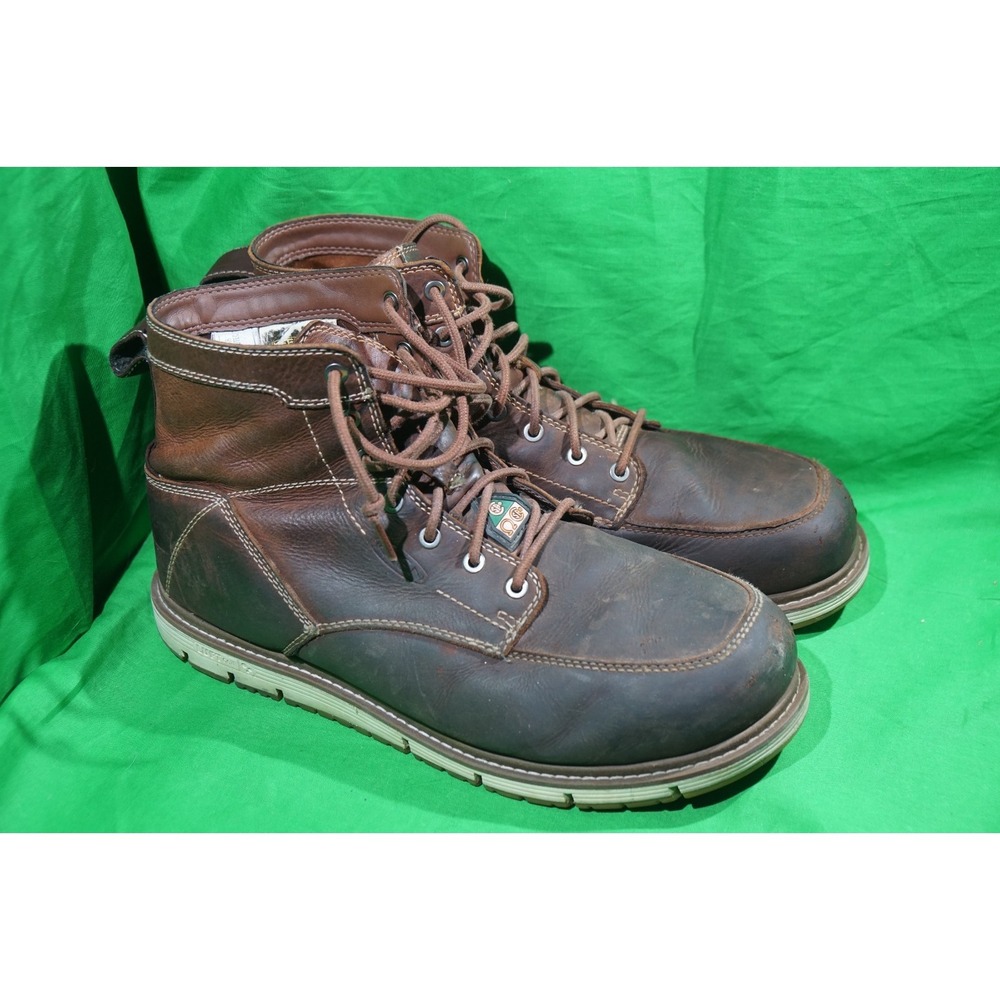 KEEN San Jose 6" Utility Casual Work Boots Brown Safety Toe Mens Size 12 EE Wide